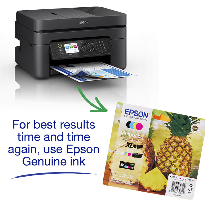 Epson WorkForce WF-2950DWF, Inkjet, Colour printing, 5760 x 1440 DPI, Colour copying, A4, Black