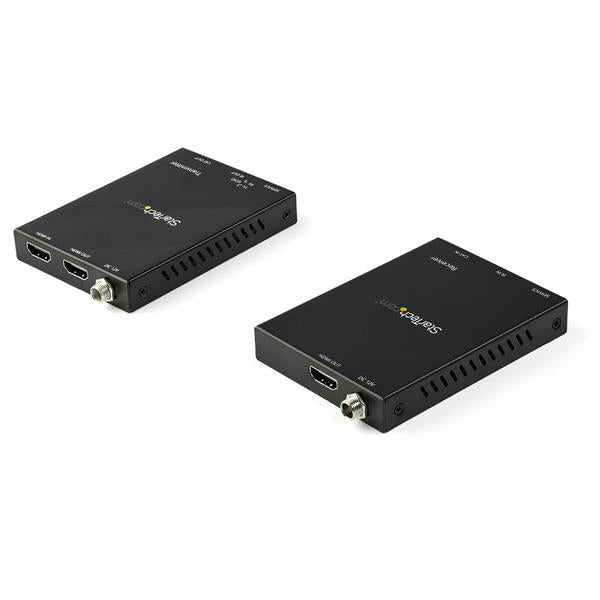 StarTech.com HDMI over CAT6 Extender Kit - 4K 60Hz, 3840 x 2160 pixels, AV transmitter & receiver, 50 m, Wired, Black, HDCP