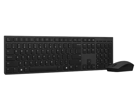 Lenovo 4X31K03967, Wireless, RF Wireless + Bluetooth, Scissor key switch, QWERTY, Grey, Mouse included