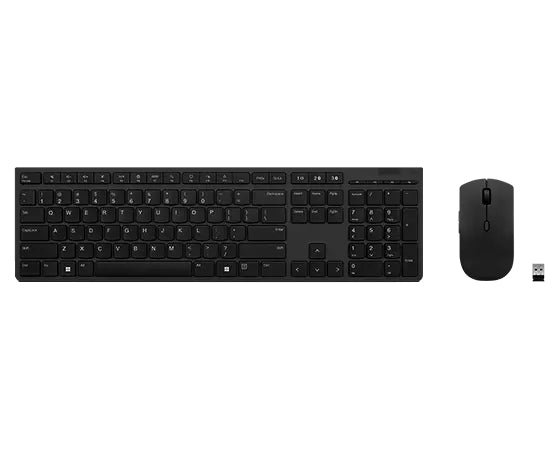 Lenovo 4X31K03967, Wireless, RF Wireless + Bluetooth, Scissor key switch, QWERTY, Grey, Mouse included