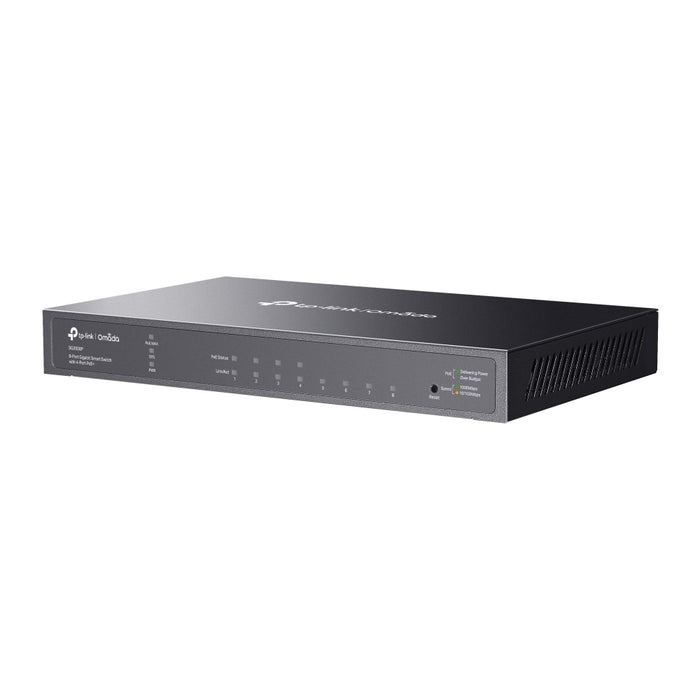 TP-Link Omada 8-Port Gigabit Smart Switch with 4-Port PoE+, Managed, L2/L2+, Gigabit Ethernet (10/100/1000), Power over Ethernet (PoE), Rack mounting