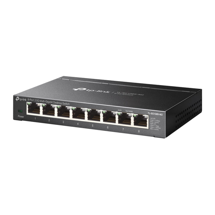 TP-Link TL-SG108S-M2, Unmanaged, L2, 2.5G Ethernet (100/1000/2500), Desktop