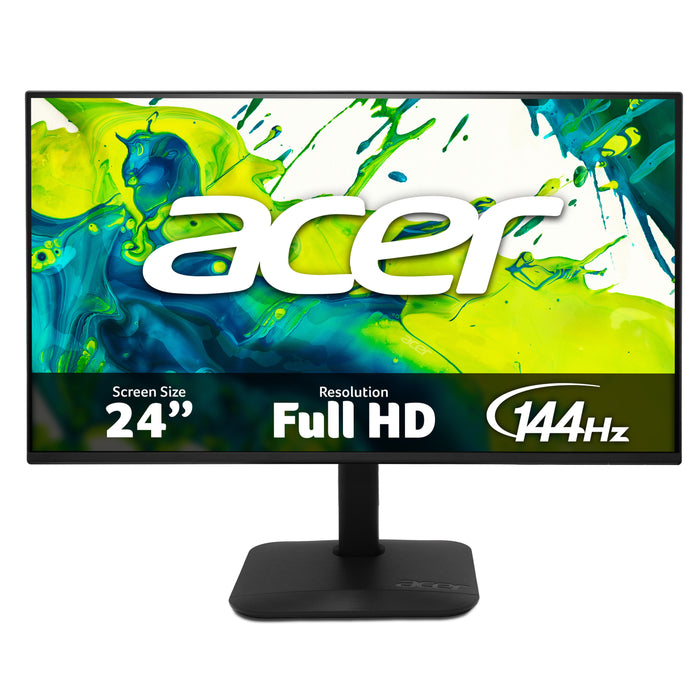Acer KA2 KA242YP6 monitor - 24", Full HD, 144Hz, FreeSync, 60.5 cm (23.8"), 1920 x 1080 pixels, Full HD, LCD, 1 ms, Black