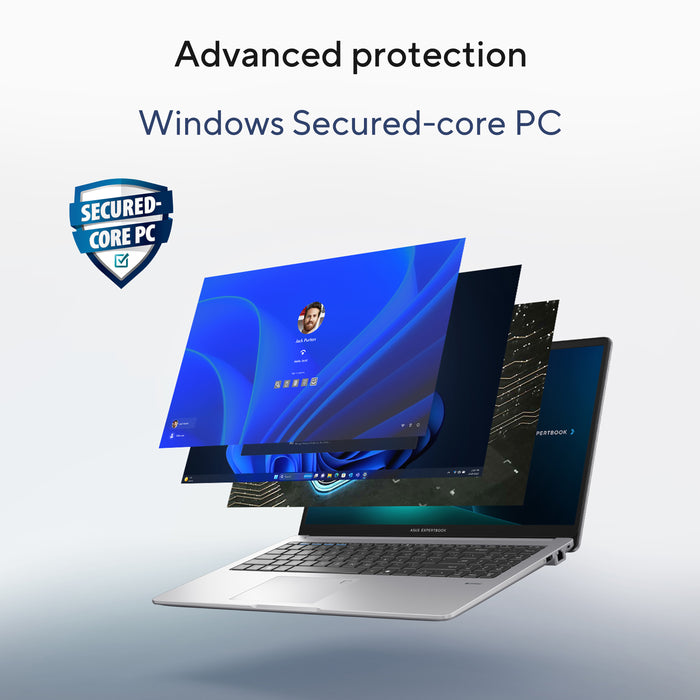 ASUS ExpertBook P1 P1503CV-582XA, Intel Core 5, 39.6 cm (15.6"), 1920 x 1080 pixels, 8 GB, 256 GB, Windows 11 Pro Education