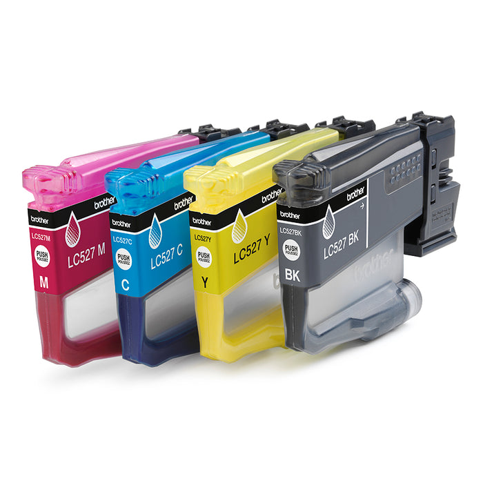 Brother Genuine LC527VAL Ink Cartridge Value Pack, Black, Cyan, Magenta, Yellow, Pigment-based ink, Pigment-based ink, 4 pc(s), 1300 pages, Value pack