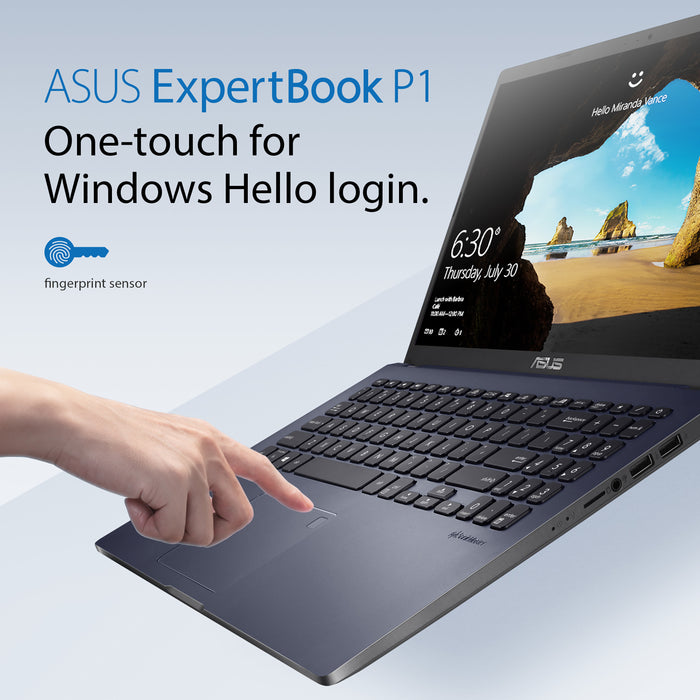ASUS ExpertBook P1 P1503CV-582XA, Intel Core 5, 39.6 cm (15.6"), 1920 x 1080 pixels, 8 GB, 256 GB, Windows 11 Pro Education