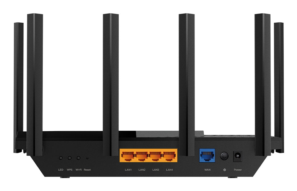 TP-Link Archer AXE5400 Tri-Band Gigabit Wi-Fi 6E Router, Wi-Fi 6E (802.11ax), Tri-band (2.4 GHz / 5 GHz / 6 GHz), Ethernet LAN, Black, Tabletop router