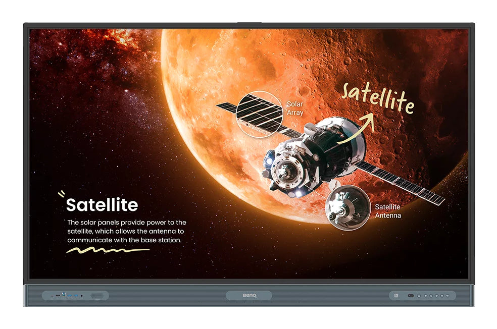 BenQ Board Pro RP6504, 165.1 cm (65"), 1428.5 x 803.5 mm, 450 cd/m², 3840 x 2160 pixels, 4K Ultra HD, IPS
