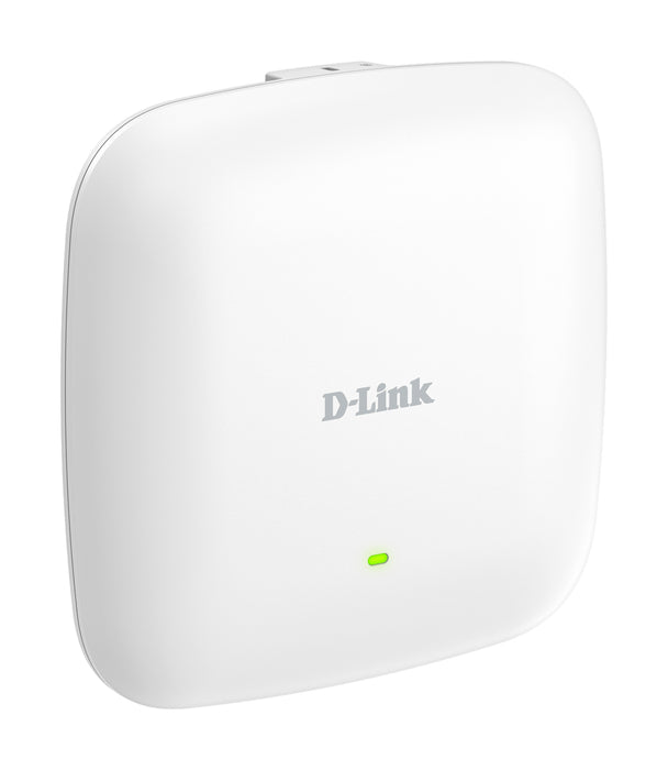 D-Link AX3000 Wi-Fi 6 Dual-Band PoE Access Point, 2.4 GHz, 5 GHz, 3000 Mbit/s, SNMP, SNMPv2, SNMPv3, WEP, WPA, WPA2, WPA3, 10,100,1000,2500 Mbit/s
