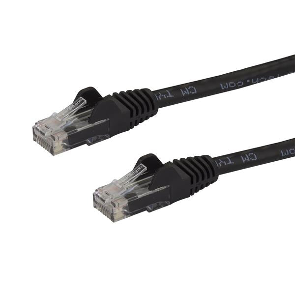 StarTech.com 10m CAT6 Ethernet Cable - Black CAT 6 Gigabit Ethernet Wire -250MHz 100W PoE RJ45 UTP Network/Patch Cord Snagless w/Strain Relief Individually Tested, 10 m, Cat6, U/UTP (UTP), RJ-45, RJ-45, Black