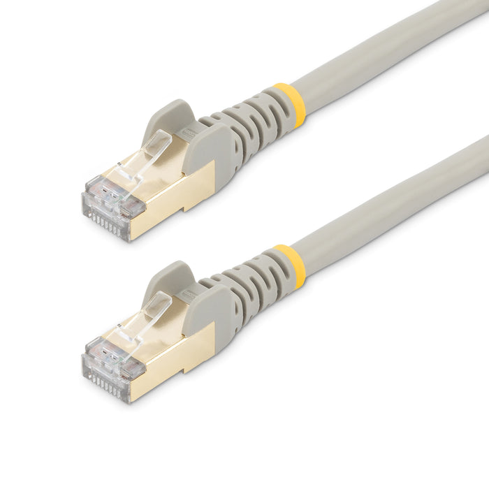 StarTech.com 2m CAT6a Ethernet Cable - 10 Gigabit Shielded Snagless RJ45 100W PoE Patch Cord - 10GbE STP Network Cable w/Strain Relief - Grey Individually Tested/Wiring is UL Certified/TIA, 2 m, Cat6a, U/FTP (STP), RJ-45, RJ-45, Grey