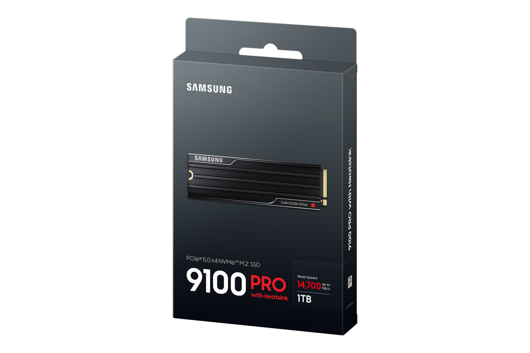 Samsung 9100 PRO Heatsink PCIe® 5.0 NVMe™ M.2 SSD - 1 TB, 1 TB, M.2, 14700 MB/s