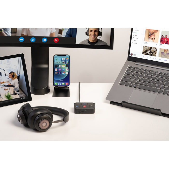Kensington H3000 Bluetooth Over-Ear Headset, Wireless, Headset