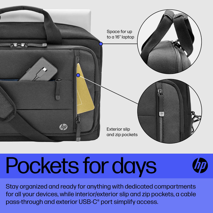 HP Renew Executive 16-inch Laptop Bag, Messenger case, 40.9 cm (16.1"), 860 g