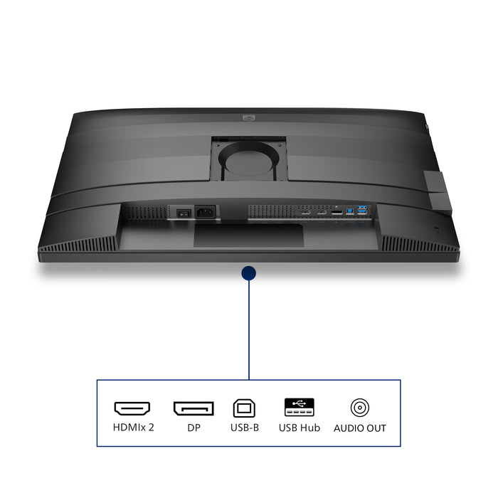 Philips 4000 series 27B2N4500/00, 68.6 cm (27"), 2560 x 1440 pixels, Quad HD, LCD, 4 ms, Grey