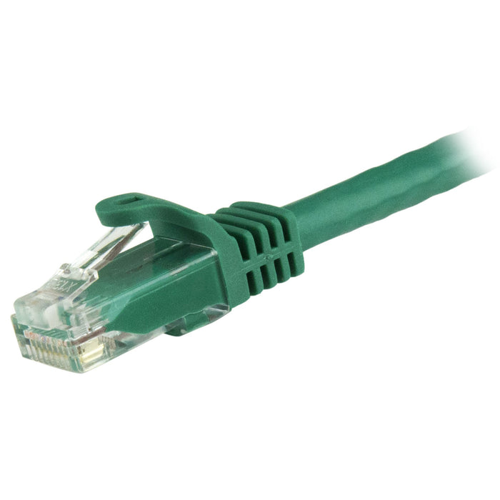 StarTech.com 50cm CAT6 Ethernet Cable - Green CAT 6 Gigabit Ethernet Wire -250MHz 100W PoE RJ45 UTP Network/Patch Cord Snagless w/Strain Relief Individually Tested, 0.5 m, Cat6, U/UTP (UTP), RJ-45, RJ-45, Green