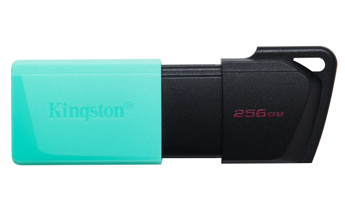 Kingston Technology DataTraveler 256GB USB3.2 Gen1 Exodia M (Black + Teal), 256 GB, USB Type-A, 3.2 Gen 1 (3.1 Gen 1), Slide, 10 g, Black, Turquoise