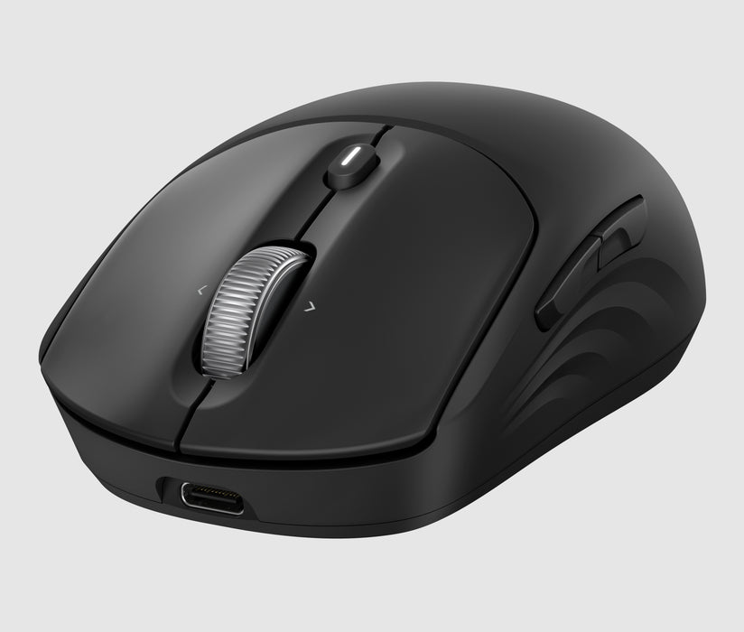 HP 700 Rechargeable Wireless Mouse, Ambidextrous, RF Wireless + Bluetooth, 6000 DPI, Black