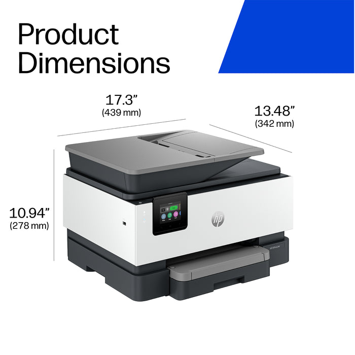 HP OfficeJet Pro 9125 Wireless Color Printer, Thermal inkjet, Colour printing, 4800 x 1200 DPI, Colour copying, A4, Direct printing