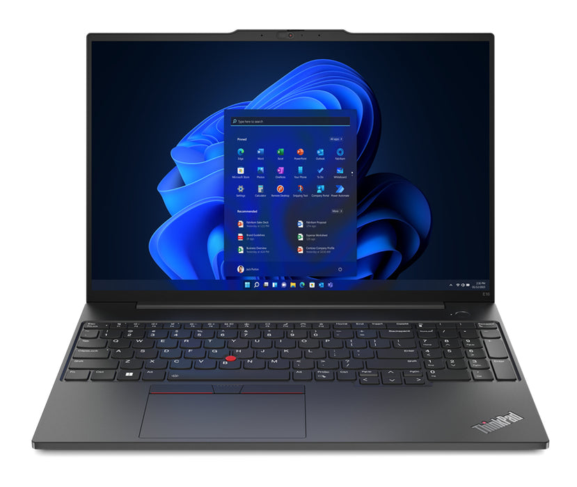 Lenovo ThinkPad E16 Gen 1 (AMD), AMD Ryzen™ 7, 2 GHz, 40.6 cm (16"), 1920 x 1200 pixels, 16 GB, 512 GB