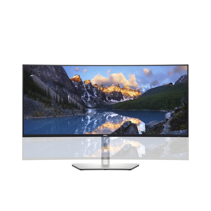DELL UltraSharp U3824DW, 95.2 cm (37.5"), 3840 x 1600 pixels, Wide Quad HD+, LCD, 8 ms, Black, Silver