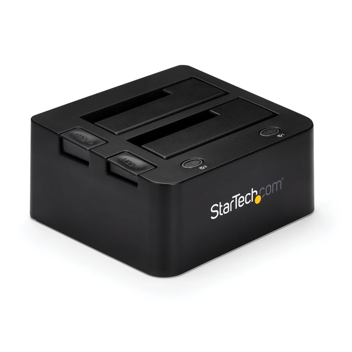 StarTech Dual-Bay USB 3.0 to SATA and IDE Hard Drive Docking Station, USB Hard Drive Dock, External 2.5/3.5" SATA III / IDE, SSD/HDD Docking Station, Hot-Swap Drive Bays, Top-Loading (UNIDOCKU33)