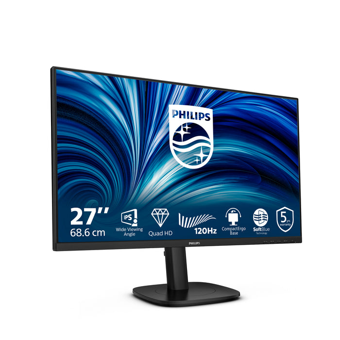 Philips 27B2N3500J/00, 68.6 cm (27"), 2560 x 1440 pixels, 2K, LCD, 4 ms, Black