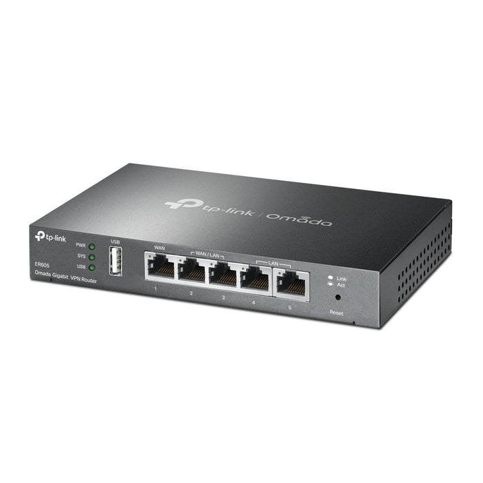 TP-Link Omada Gigabit VPN Router, Ethernet WAN, Gigabit Ethernet, Black