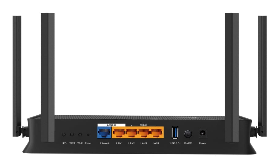 TP-Link Archer BE230, Wi-Fi 7 (802.11be), Dual-band (2.4 GHz / 5 GHz), Ethernet LAN, Black, Tabletop router