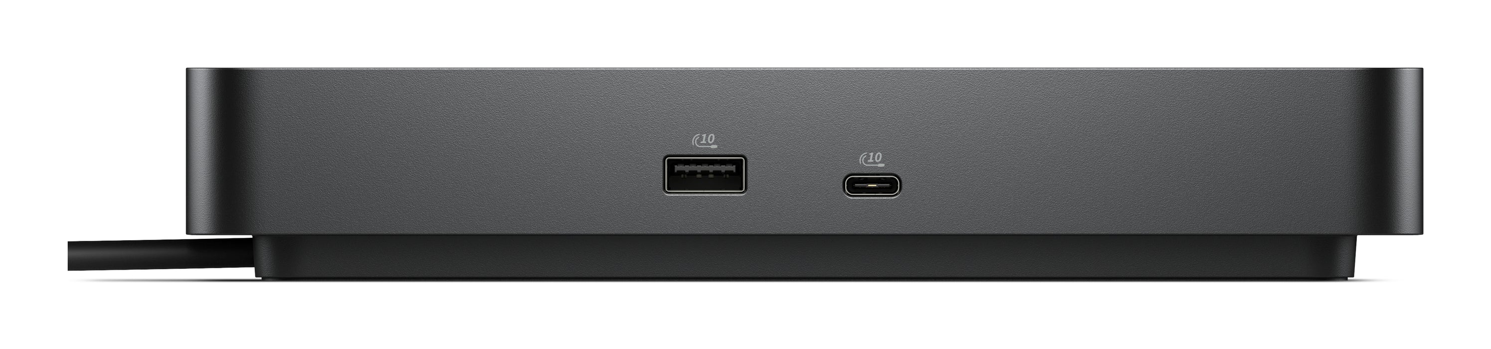 DELL Pro Dock WD25Z, Wired, USB 3.2 Gen 2 (3.1 Gen 2) Type-C, 130 W, 2500 Mbit/s, Black, 1.25 Gbit/s
