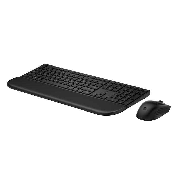 HP Multi-Device Dual-Mode Mouse and Keyboard Combo with Palm Rest 585C, Full-size (100%), Wireless, RF Wireless + Bluetooth, Plunger key switch, Black, Mouse included