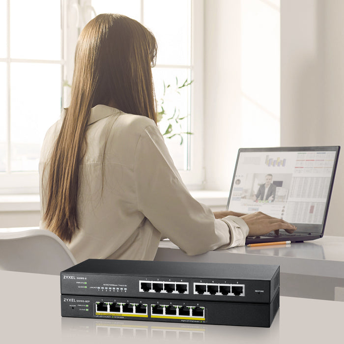 Zyxel GS1915-8EP, Managed, L2, Gigabit Ethernet (10/100/1000), Full duplex, Power over Ethernet (PoE)