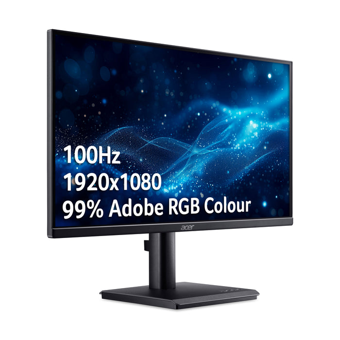 Acer V7 V227QE0 21.5" Full HD 16:9 ZeroFrame IPS 100Hz 1ms Computer Monitor, 54.6 cm (21.5"), 1920 x 1080 pixels, Full HD, LCD, 1 ms, Black