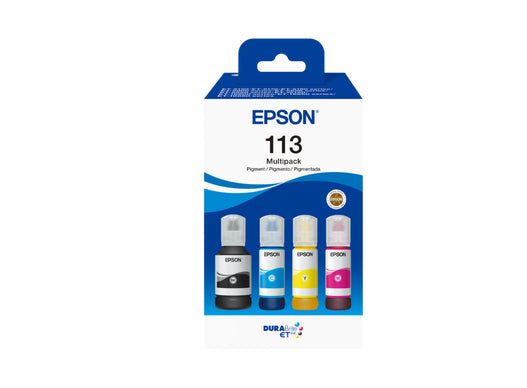 Epson 113 EcoTank 4-colour Multipack, Black, Cyan, Magenta, Yellow, Pigment-based ink, Pigment-based ink, 65 ml, 1 pc(s), Multi pack