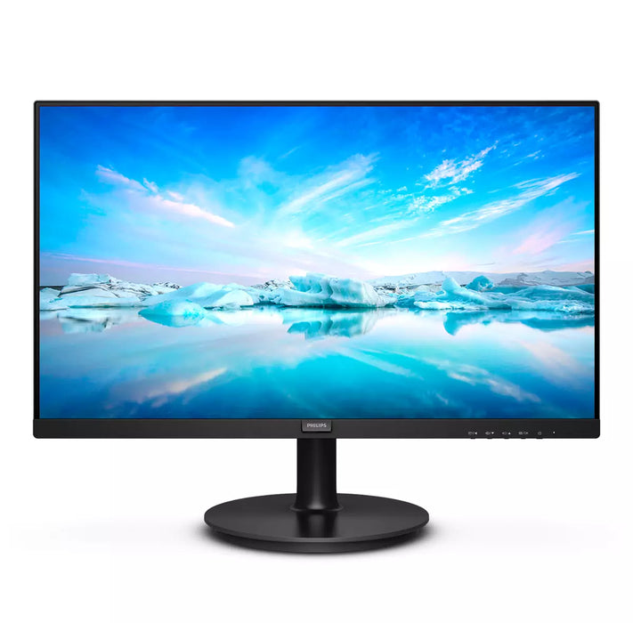 Philips V Line 222V8LA/00, 54.6 cm (21.5"), 1920 x 1080 pixels, Full HD, LCD, 4 ms, Black