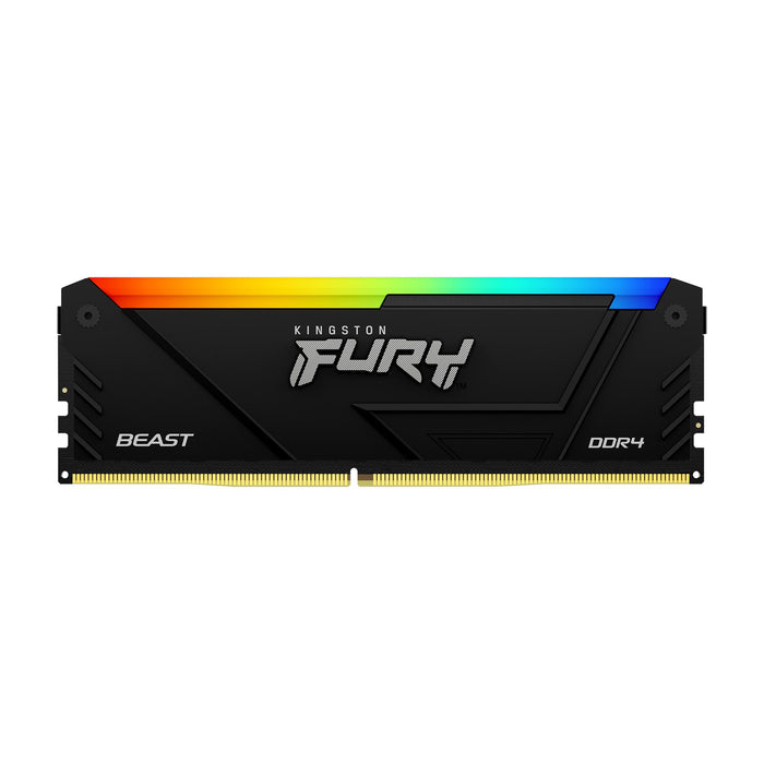 Kingston Technology FURY Beast 16GB 3200MT/s DDR4 CL16 DIMM (Kit of 2) RGB, 16 GB, 2 x 8 GB, DDR4, 288-pin DIMM