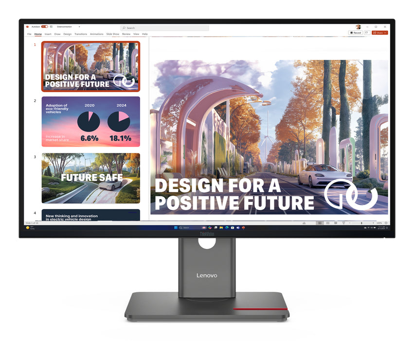 Lenovo ThinkVision P27QD-40 Monitor, 68.6 cm (27"), 2560 x 1440 pixels, Quad HD, LED, 6 ms, Black