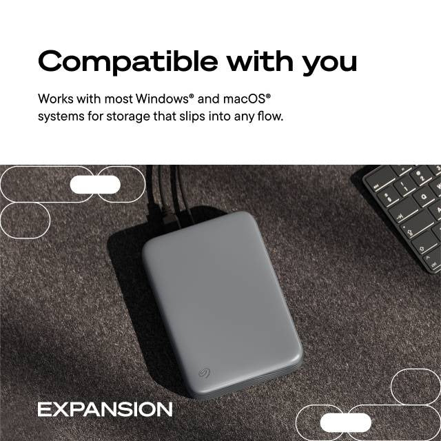 Seagate Expansion STNP4000400, 24 TB, 3.5", Grey