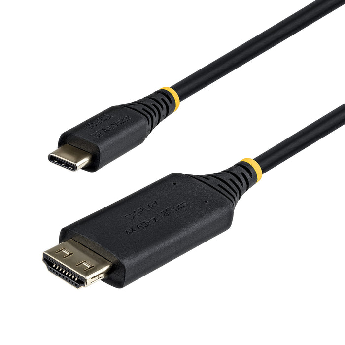 StarTech.com 2m USB-C to HDMI Adapter Cable, Gripping HDMI Connector, 4K 60Hz, Thunderbolt Compatible, HDR, Uni-Directional Cord for MacBook, Dell, HP, Lenovo, 2 m, USB Type-C, HDMI Type A (Standard), Male, Male, Straight