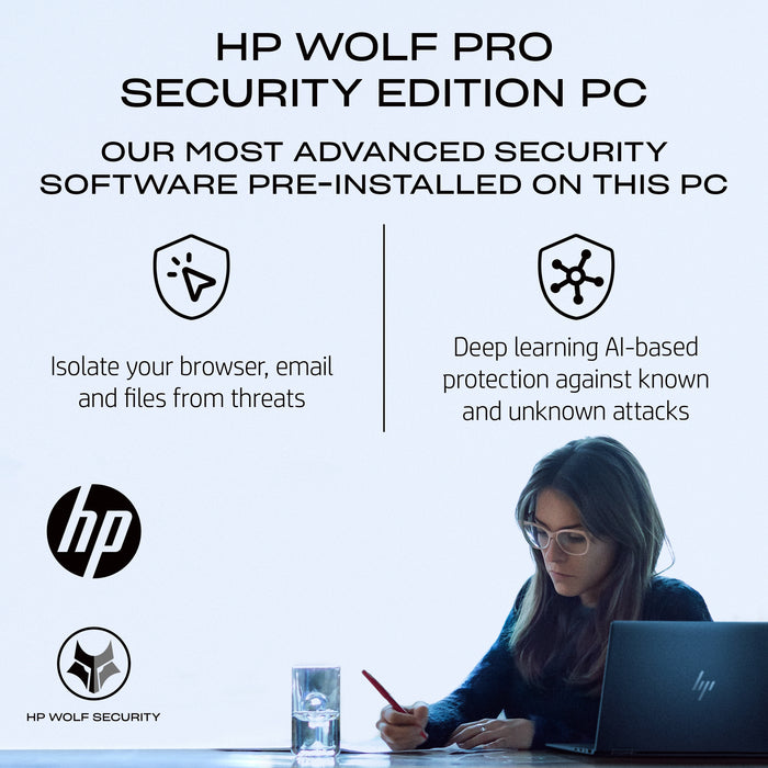 HP EliteBook 840 Aero G8 Notebook PC Wolf Pro Security Edition, Intel® Core™ i5, 2.4 GHz, 35.6 cm (14"), 1920 x 1080 pixels, 8 GB, 256 GB