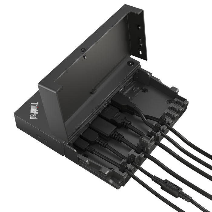 Lenovo ThinkSmart SmartDock, Wired, USB 3.2 Gen 2 (3.1 Gen 2) Type-C, 60 W, 100,1000 Mbit/s, Black, 3840 x 2160 pixels
