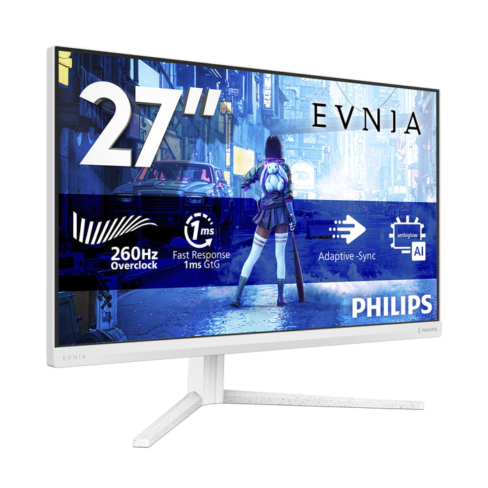 Philips Evnia 5000 27M2N5201P/00, 68.6 cm (27"), 1920 x 1080 pixels, Full HD, LCD, 1 ms, White