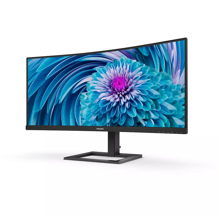 Philips E Line 346E2CUAE/00, 86.4 cm (34"), 3440 x 1440 pixels, Wide Quad HD+, LCD, 4 ms, Black
