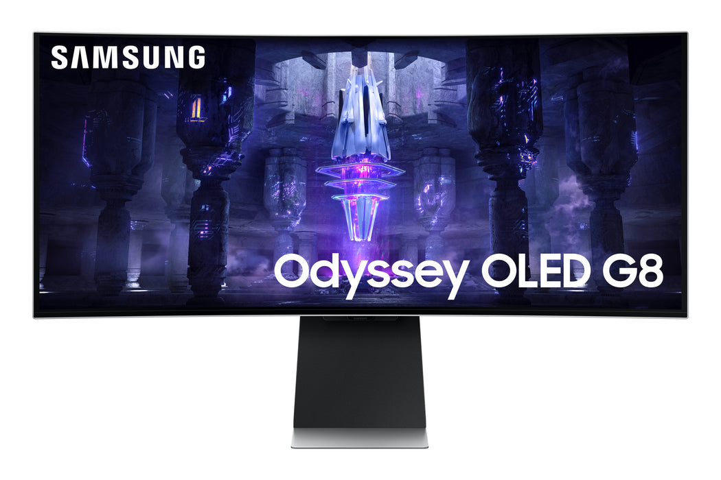 Samsung LS34BG850SUXXU, 86.4 cm (34"), 3440 x 1440 pixels, UltraWide Quad HD, OLED, 0.03 ms, Silver