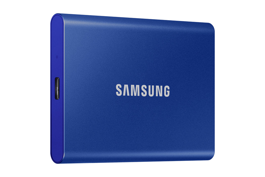 Samsung Portable SSD T7, 2 TB, USB Type-C, 3.2 Gen 2 (3.1 Gen 2), 1050 MB/s, Password protection, Blue