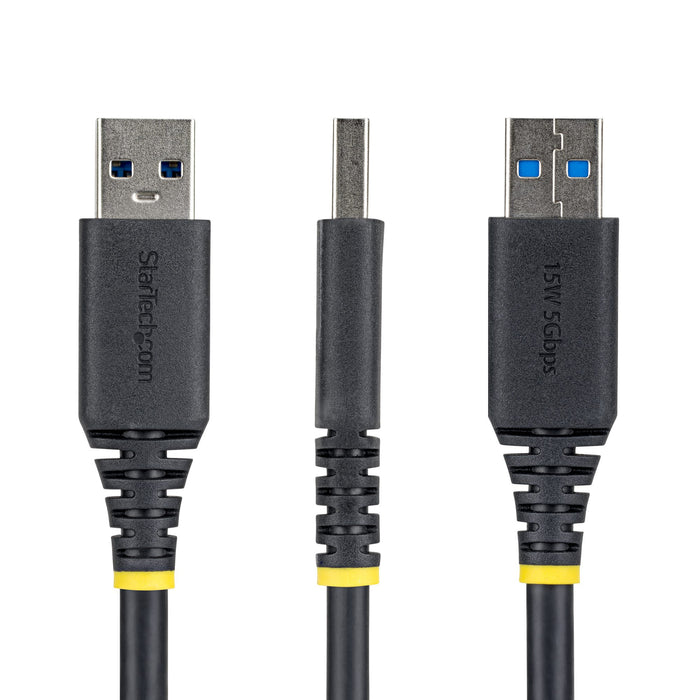 StarTech.com 2m Panel Mount USB Cable A to A, M/F, USB-A Male to Female Extension Cable, USB 5Gbps Panel Mount Adapter Cable, 2 m, USB A, USB A, USB 3.2 Gen 1 (3.1 Gen 1), 5 Gbit/s, Black
