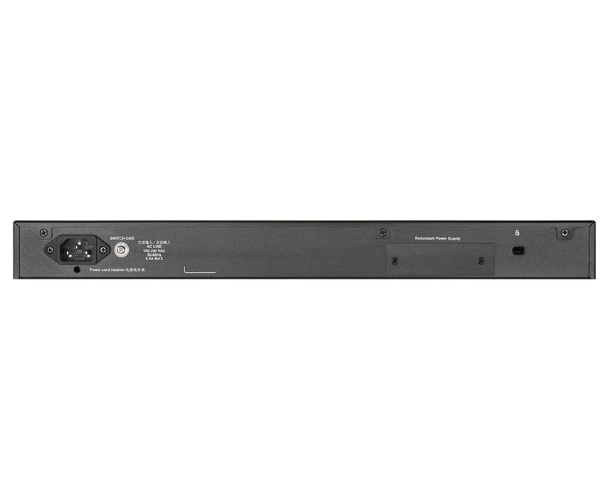 D-Link 48-Port Gigabit Stackable POE+ Smart Managed Switch with 2 x 10GBase-T & 2 x 10G SFP+, Managed, L3, Gigabit Ethernet (10/100/1000), Power over Ethernet (PoE), Rack mounting, 1U