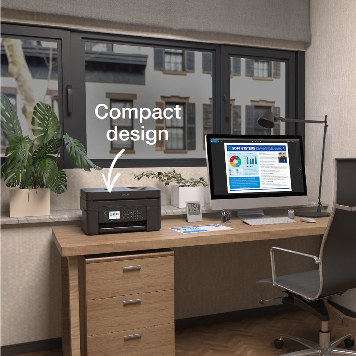 Epson WorkForce WF-2950DWF, Inkjet, Colour printing, 5760 x 1440 DPI, Colour copying, A4, Black