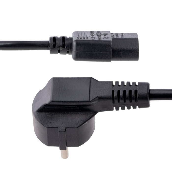 StarTech.com 1m (3ft) Computer Power Cord, 18AWG, EU Schuko to C13 Power Cord, 250V 10A, Black Replacement AC Cord, TV/Monitor Power Cable, Schuko CEE 7/7 to IEC 60320 C13 Power Cord - PC Power Supply Cable, 1 m, CEE7/7, C13 coupler, SVT, 250 V, 10 A