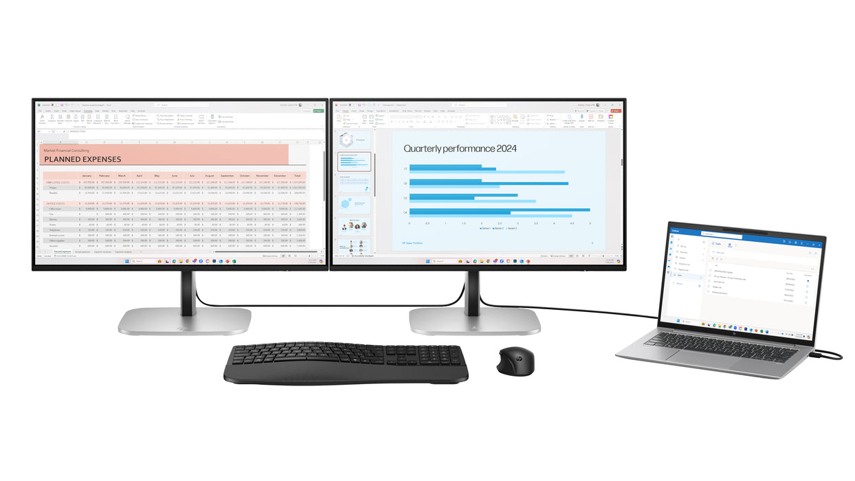 HP Series 5 Pro 23.8 inch FHD USB-C Monitor - 524pu, 60.5 cm (23.8"), 1920 x 1080 pixels, Full HD, LCD, 5 ms, Black